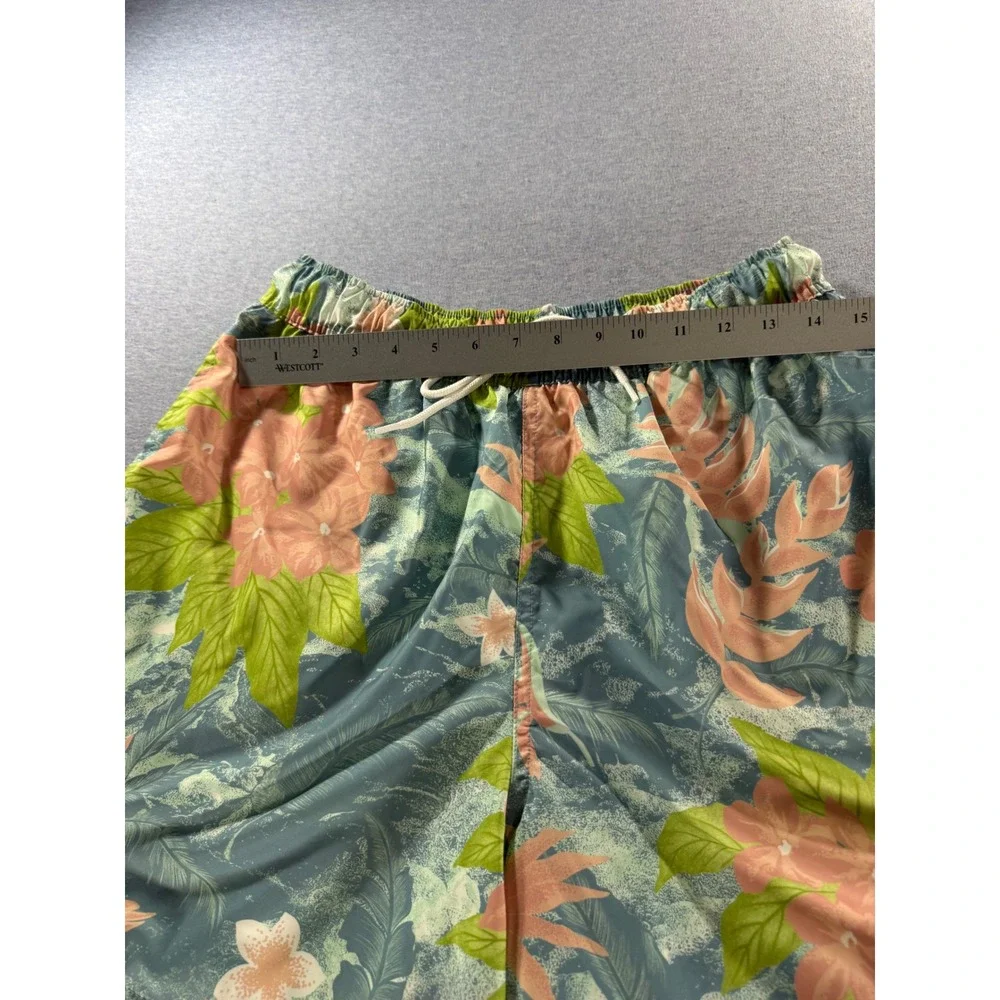 Nike Sportswear Mens Tropical Floral Swim Shorts Blue Pink HV4610-353 Size M